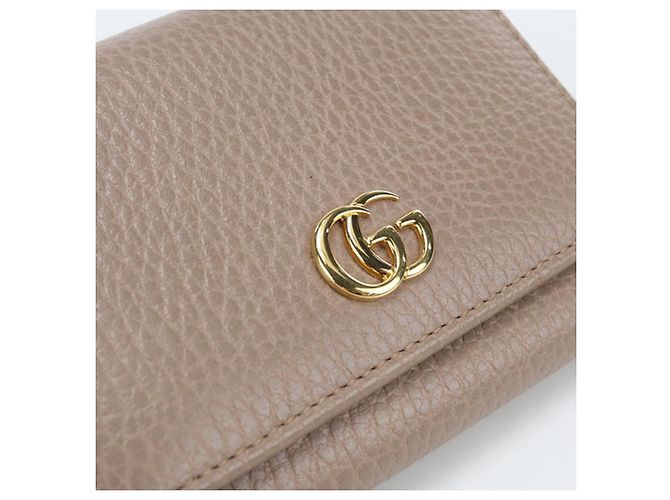 Marmont Gucci Tri-fold Geldbörse Braun - Ansicht 8