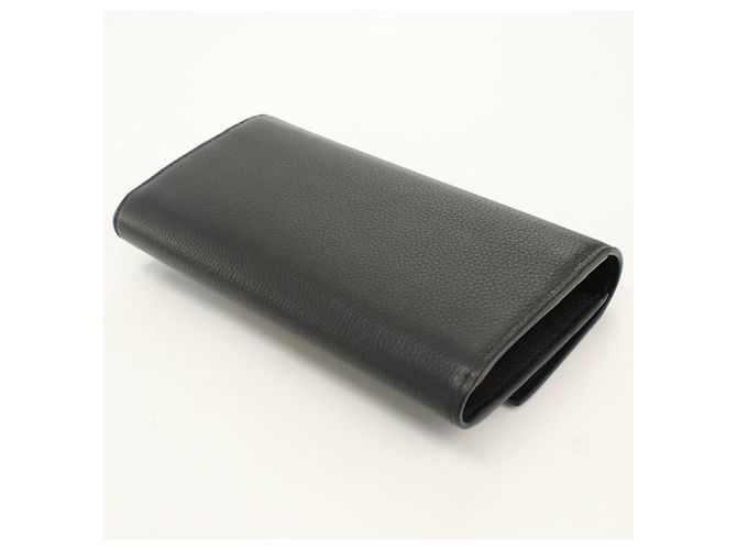 Christian Dior Long Flap Wallet Black - view 2