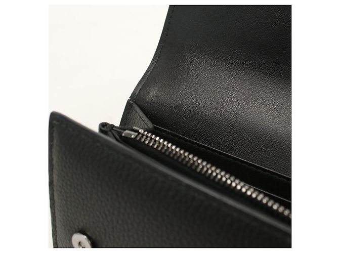 Christian Dior Long Flap Wallet Black - view 5
