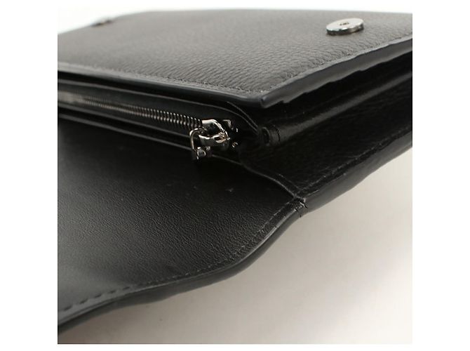Christian Dior Long Flap Wallet Black - view 9