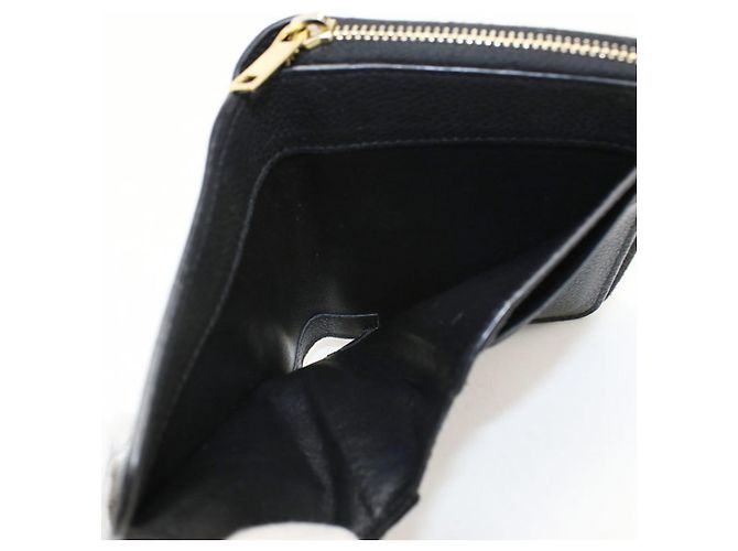 Autre Marque Portafoglio bi-fold Saint Laurent in pelle nera Nero - vista 4