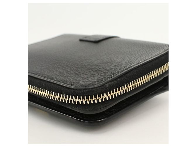 Autre Marque Portafoglio bi-fold Saint Laurent in pelle nera Nero - vista 8