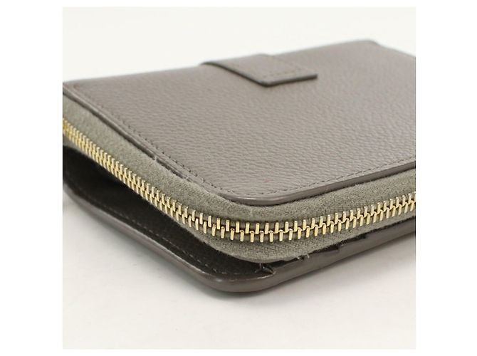 Autre Marque Saint Laurent Bi-fold Geldbörse Grau Braun - Ansicht 9