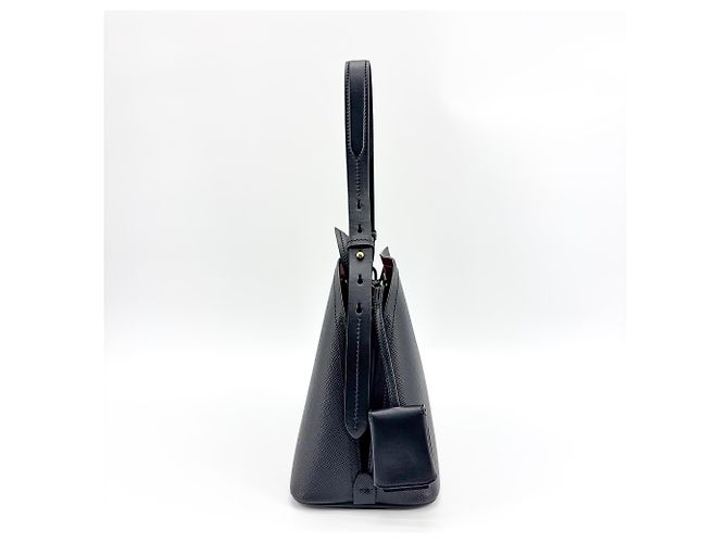 Prada Matinee Top Handle Saffiano Leather Micro Preto - vista 4