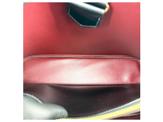 Prada Matinee Top Handle Saffiano Leather Micro Preto - vista 5