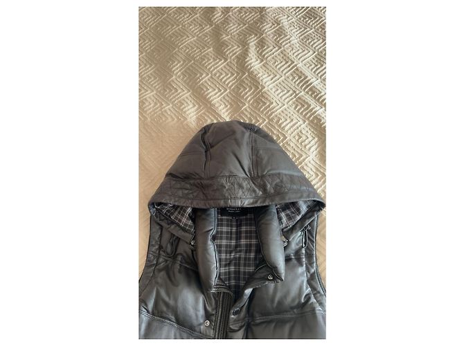 Burberry Black Label Leder-Steppweste Schwarz - Ansicht 12