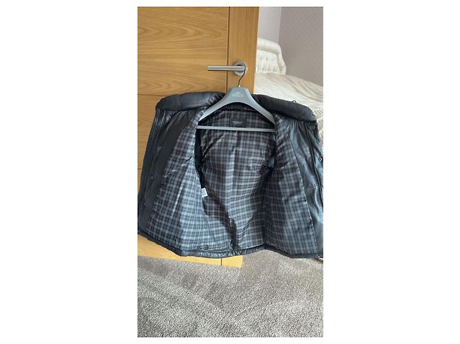 Burberry Black Label Leder-Steppweste Schwarz - Ansicht 3