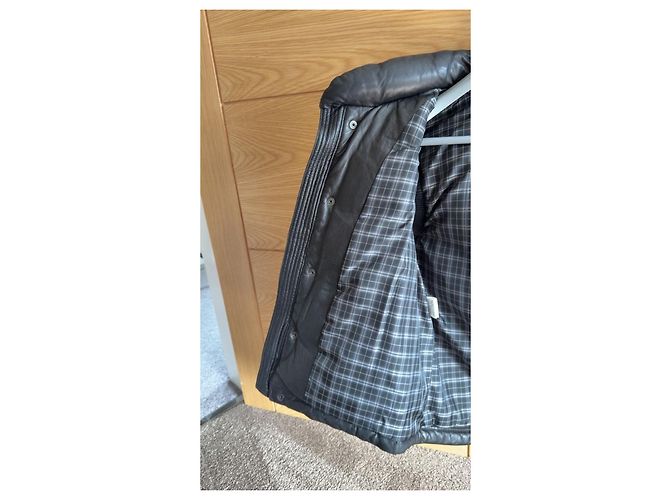 Burberry Black Label Leder-Steppweste Schwarz - Ansicht 6
