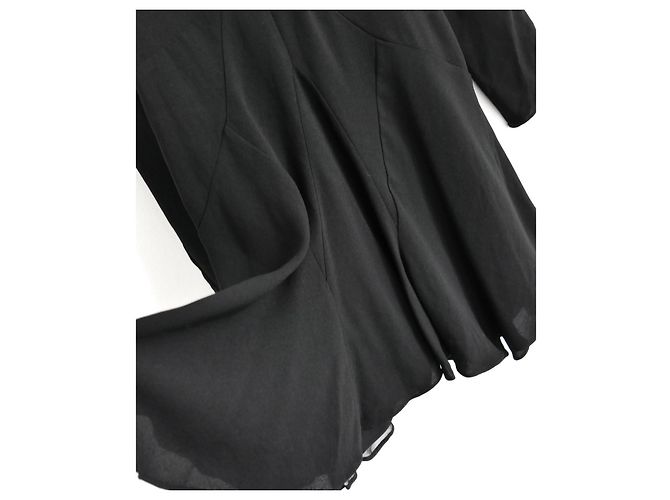 Isabel Marant Usmara Mini-Kleid aus gerafftem Krepp in Schwarz - Ansicht 6