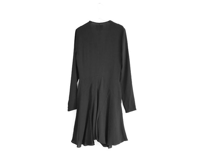 Isabel Marant Usmara Mini-Kleid aus gerafftem Krepp in Schwarz - Ansicht 7