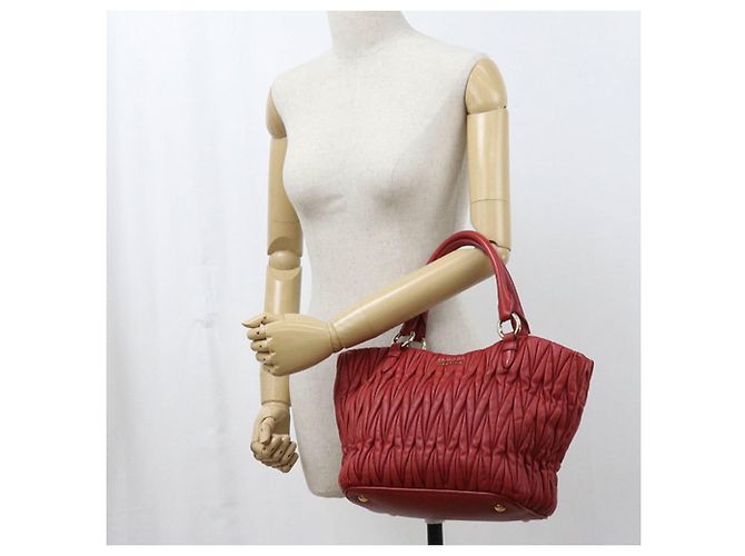 Bolso 2-Way Matelassé rojo para mujer Miu Miu Roja - vista 8