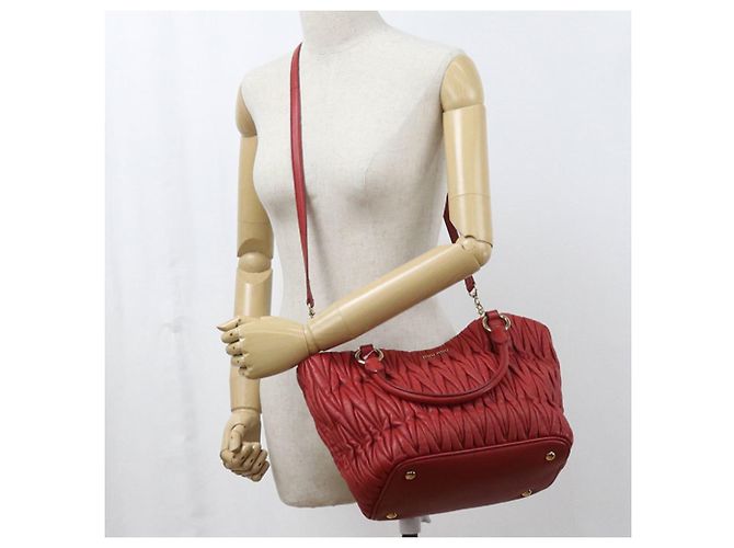 Bolso 2-Way Matelassé rojo para mujer Miu Miu Roja - vista 9