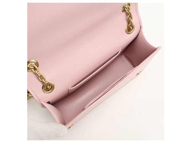 Borsa a tracolla Miu Miu in pelle di agnello rosa - vista 3