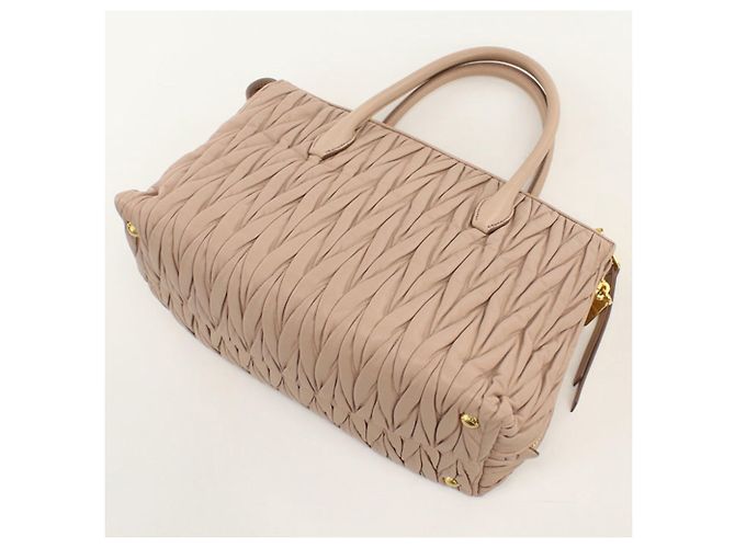 Borsa 2-Way Miu Miu in pelle di agnello rosa - vista 2