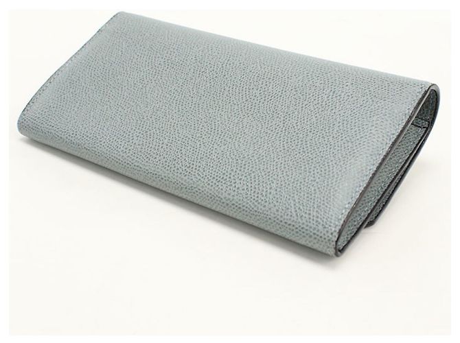 Valextra Gray Bi-Fold Long Wallet Braun - Ansicht 2