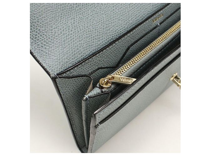 Valextra Gray Bi-Fold Long Wallet Braun - Ansicht 6