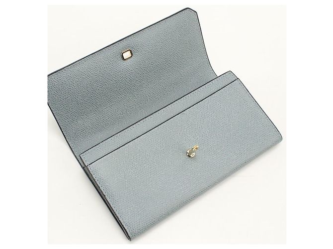 Valextra Gray Bi-Fold Long Wallet Braun - Ansicht 8