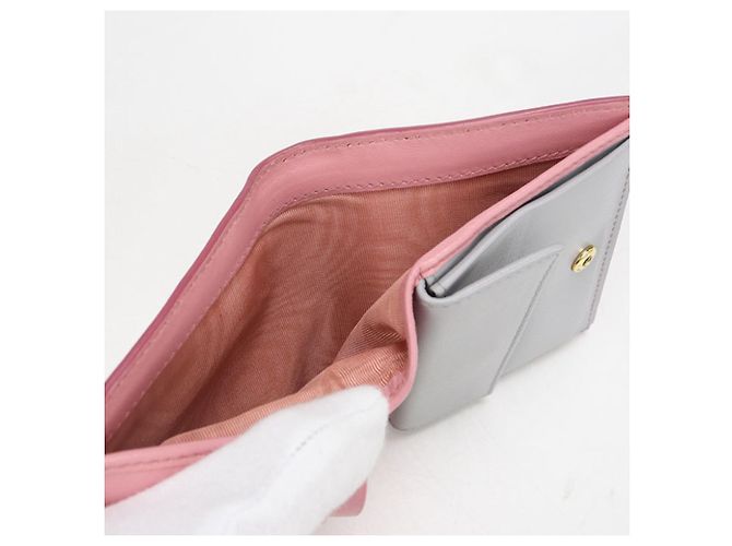 Cartera bi-fold Miu Miu Rosa - vista 4