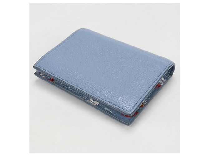 Portafoglio bi-fold Miu Miu da donna in blu - vista 2