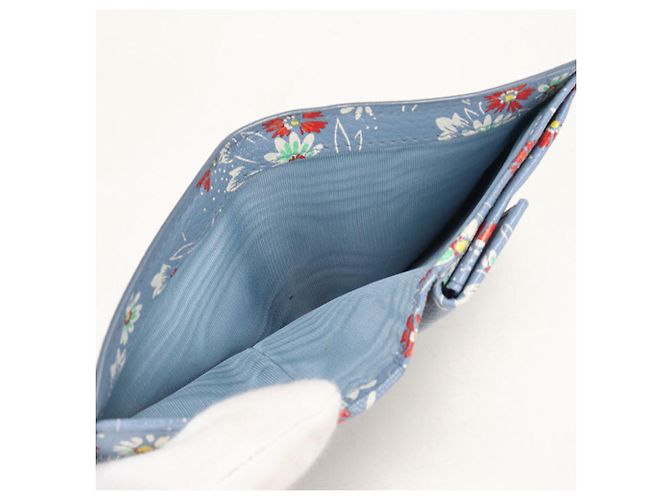 Portafoglio bi-fold Miu Miu da donna in blu - vista 4