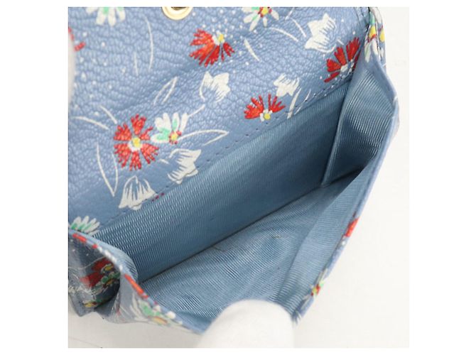 Portafoglio bi-fold Miu Miu da donna in blu - vista 5