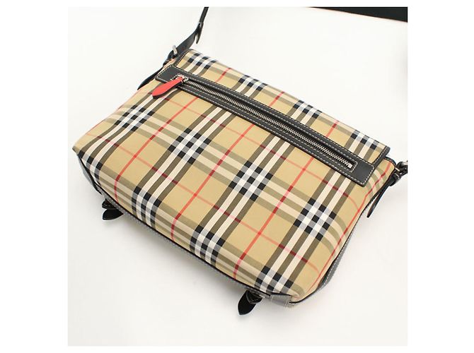Borsa a tracolla Burberry Nova Check Beige - vista 2