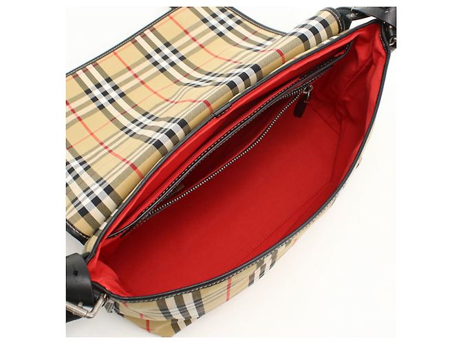 Borsa a tracolla Burberry Nova Check Beige - vista 3