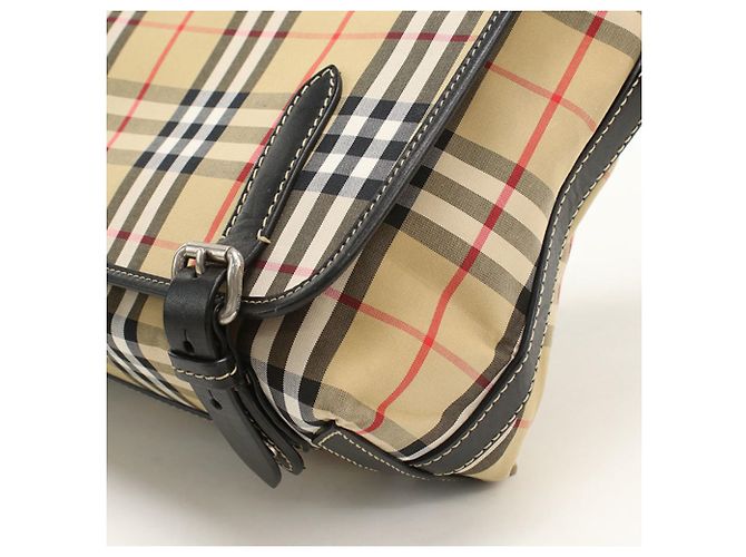 Borsa a tracolla Burberry Nova Check Beige - vista 4