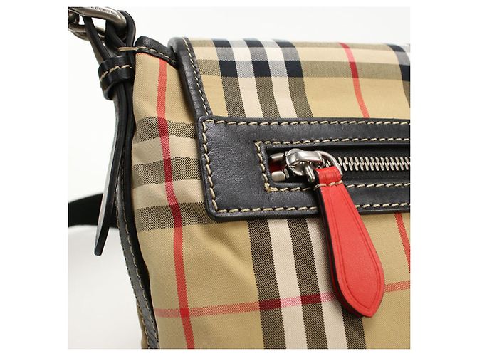 Borsa a tracolla Burberry Nova Check Beige - vista 5