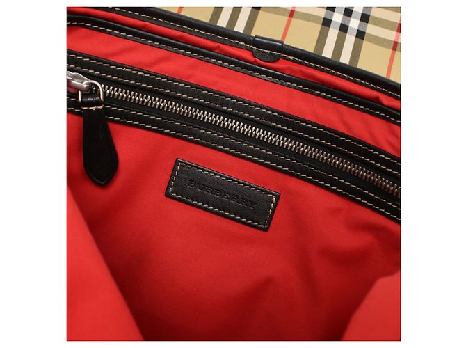 Borsa a tracolla Burberry Nova Check Beige - vista 6