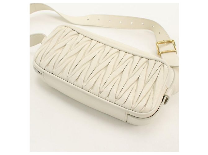 Miu Miu Ivory Schultertasche Roh - Ansicht 2