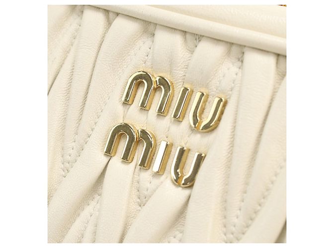Miu Miu Ivory Schultertasche Roh - Ansicht 5
