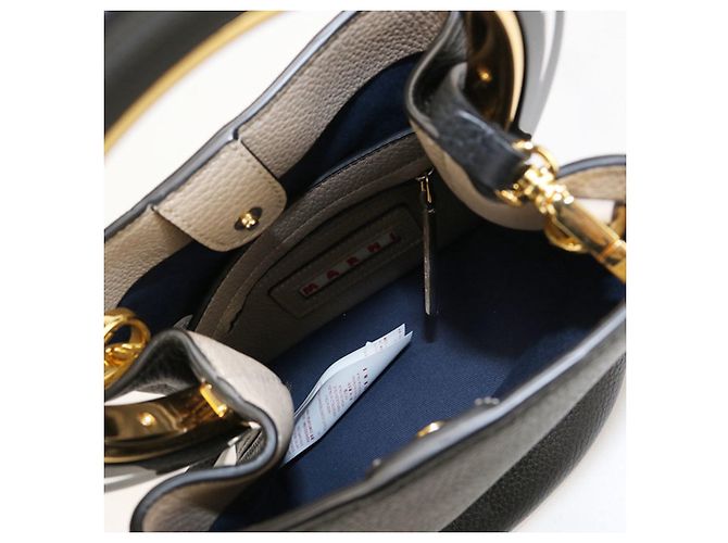 Borsa 2-Way Marni in pelle nera Nero - vista 3