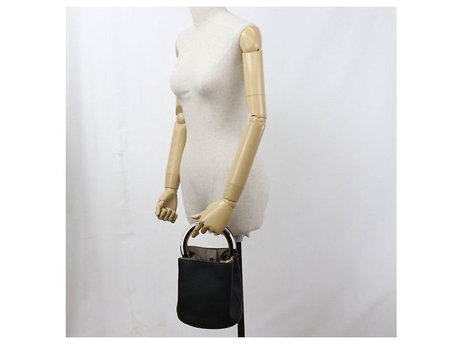 Borsa 2-Way Marni in pelle nera Nero - vista 8