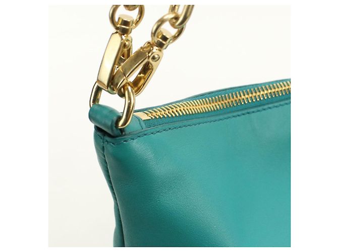 Borsa a tracolla Miu Miu in pelle verde - vista 8