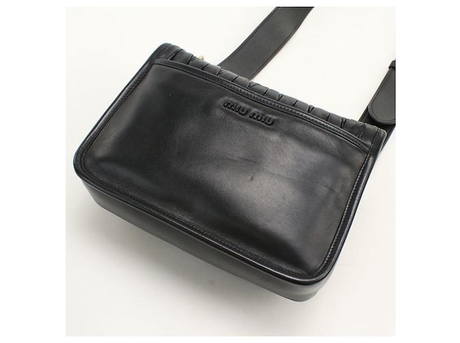 Borsa a tracolla Miu Miu in pelle nera Nero - vista 2