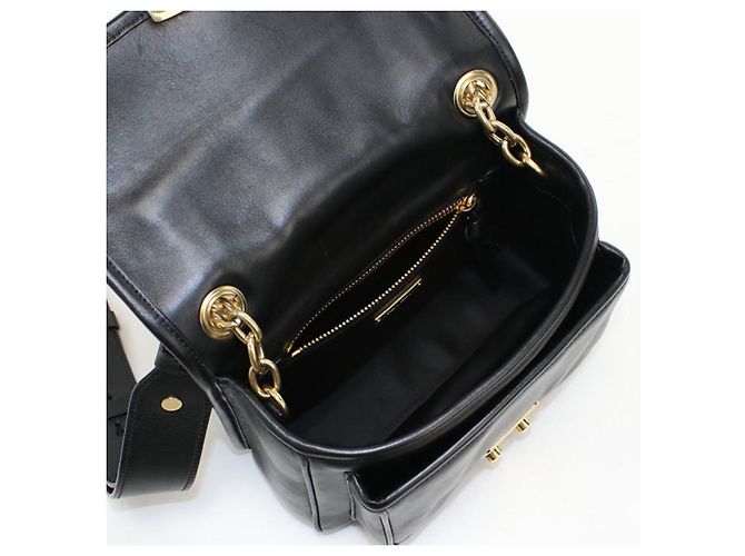 Borsa a tracolla Miu Miu in pelle nera Nero - vista 3