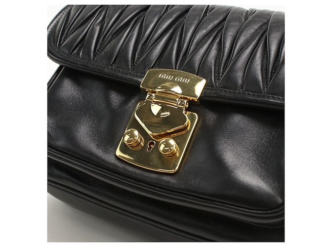 Borsa a tracolla Miu Miu in pelle nera Nero - vista 4