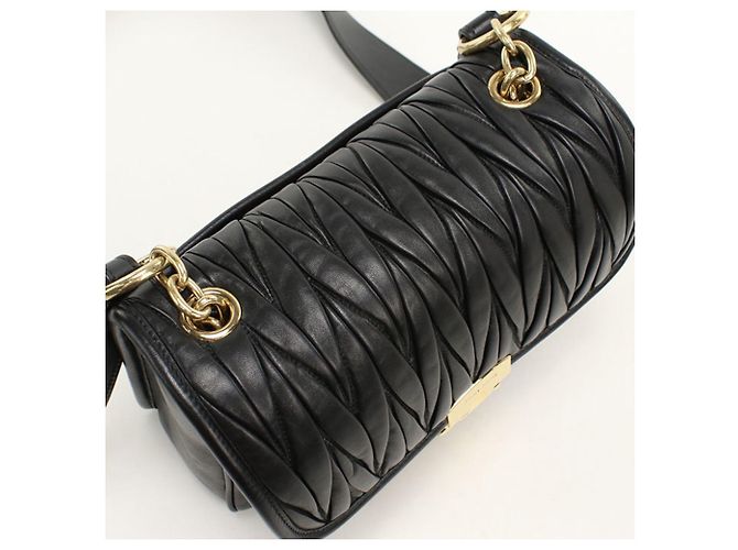 Borsa a tracolla Miu Miu in pelle nera Nero - vista 5