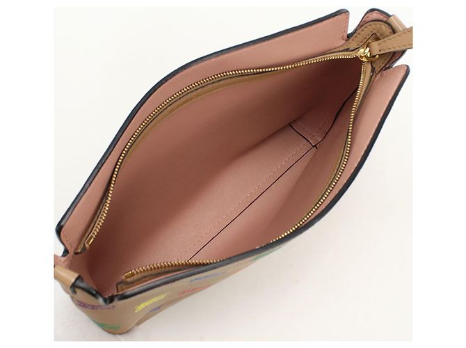 Borsa a pochette Burberry in pelle marrone - vista 3