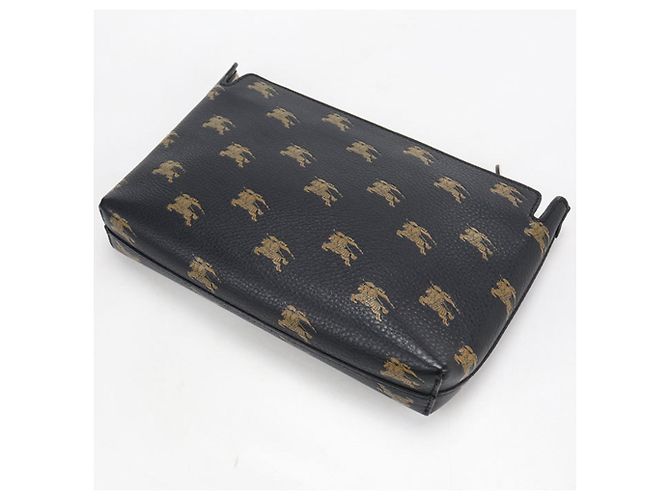 Borsa a pochette Burberry in pelle nera Nero - vista 2