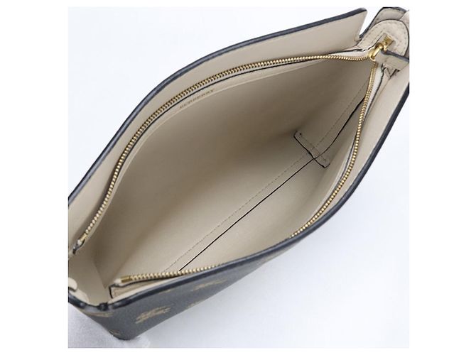 Borsa a pochette Burberry in pelle nera Nero - vista 3