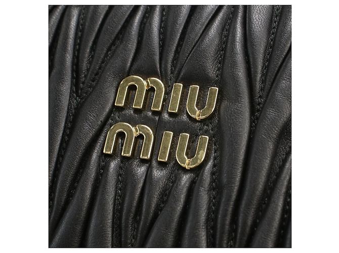Borsa Tote Miu Miu in pelle nera Nero - vista 4