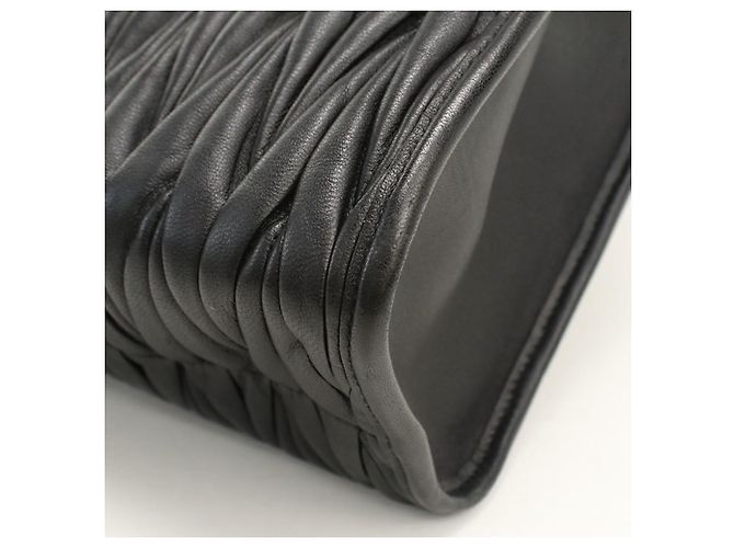 Borsa Tote Miu Miu in pelle nera Nero - vista 7