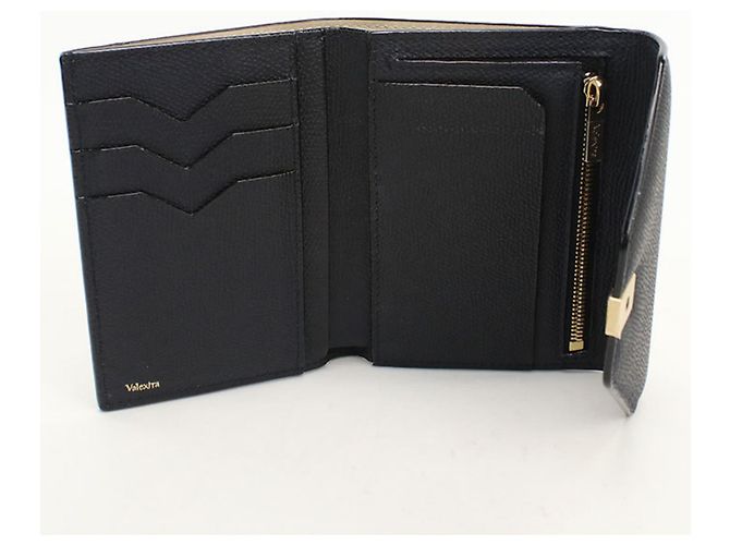 Cartera tri-fold Valextra Iside en Navy Azul marino - vista 3