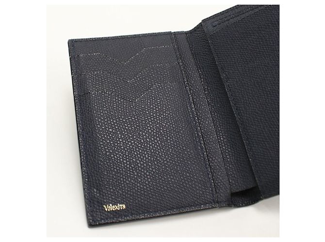 Cartera tri-fold Valextra Iside en Navy Azul marino - vista 8