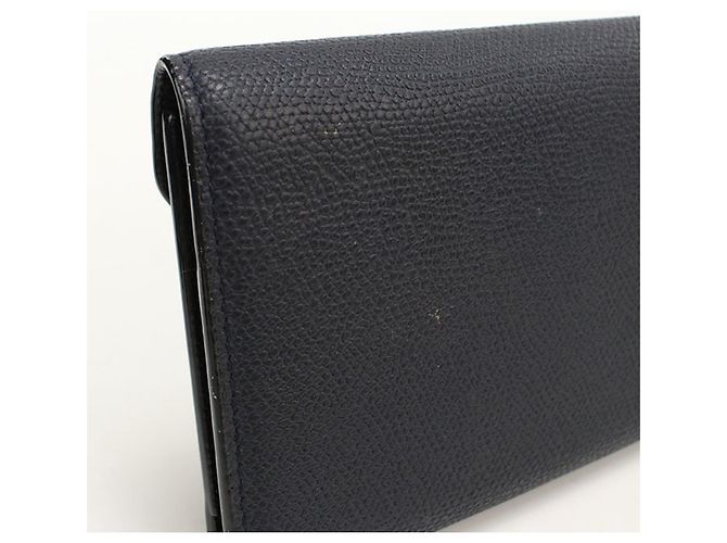 Cartera tri-fold Valextra Iside en Navy Azul marino - vista 9