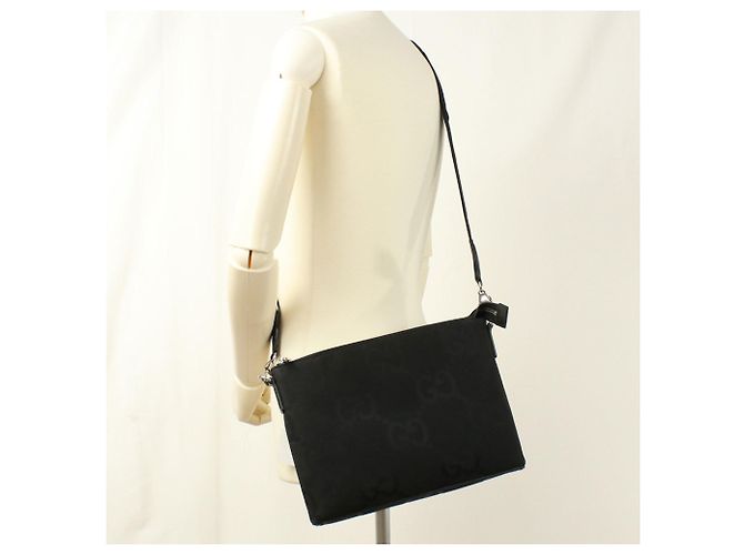Clutch e borsa a tracolla GUCCI nera Nero - vista 8
