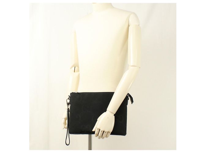 Clutch e borsa a tracolla GUCCI nera Nero - vista 9