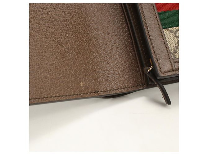 Portafoglio bifold Gucci Ophidia Beige - vista 4
